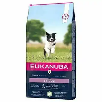 Zooplus 2x12kg Puppy Small & Medium Breed Lam & Rijst Eukanuba Hondenvoer aanbieding