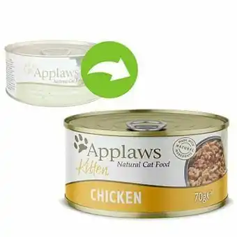 Zooplus 6x70g Applaws Kitten Kippenborst in Gelei Kattenvoer aanbieding