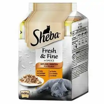Zooplus Sheba Délices Du Jour Selectie in Gelei/Saus Kattenvoer 6 x 50 g - Met rundvlees en kip in saus aanbieding