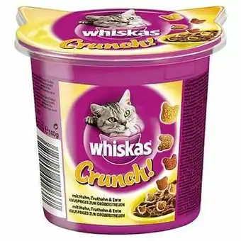 Zooplus 5x100g Crunch Kip, Kalkoen & Eend Kip, Kalkoen & Eend Whiskas Kattensnacks aanbieding