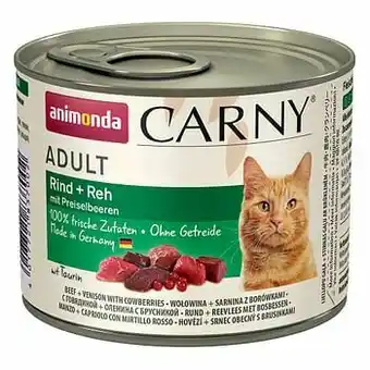 Zooplus 6x200g Adult Rund, Kalkoen & Garnalen Animonda Carny Kattenvoer aanbieding