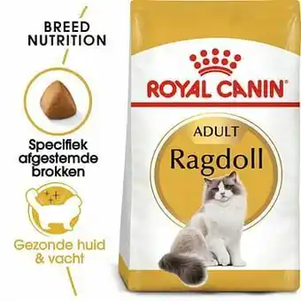 Zooplus 2x2kg Ragdoll Adult Royal Canin Breed Kattenvoer aanbieding
