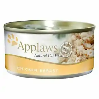 Zooplus 6x70g in Bouillon Tonijn & Zeewier Applaws Kattenvoer aanbieding