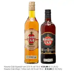 Colruyt Havana Club Especial rum 37,5 % vol 70 cl aanbieding