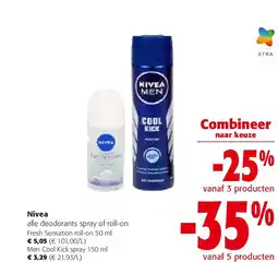Colruyt Nivea Fresh Sensation roll-on 50 ml aanbieding