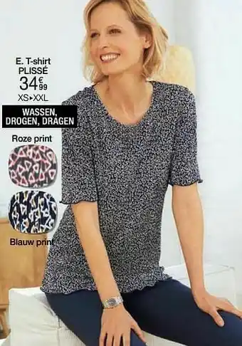 Damart T-shirt plissé aanbieding