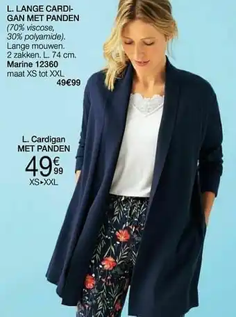 Damart Cardigan met panden aanbieding