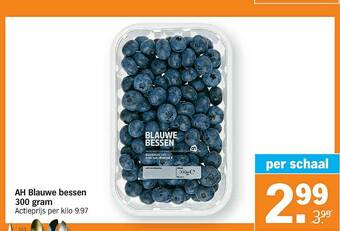Albert Heijn Ah Blauwe Bessen 300 Gram aanbieding