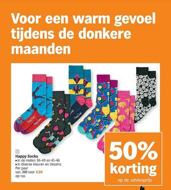 Albert Heijn Happy Socks aanbieding