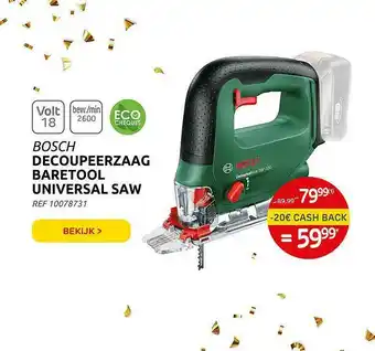 Brico Bosch Decoupeerzaag Baretool Universal Saw aanbieding