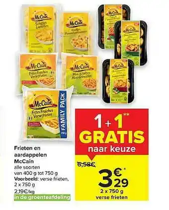 Carrefour Market Frieten En Aardappelen Mccain aanbieding