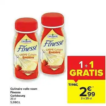 Carrefour Market Culinaire Volle Room Finesse Carlsbourg aanbieding