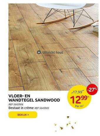 Brico Vloer-en Wandtegel Sandwood aanbieding