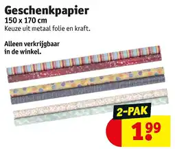 Kruidvat Geschenkpapier aanbieding