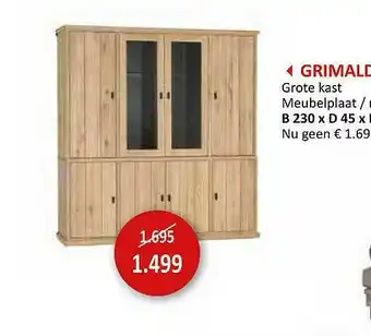 Weba Grimald Grote Kast Meubelplaat aanbieding