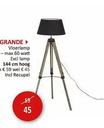 Weba Grande Vloerlamp aanbieding