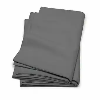 Leen Bakker Cinderella kussensloop katoen (2 stuks) - antraciet - 60x70 cm - Leen Bakker aanbieding