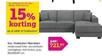 Leen Bakker Hoeksalon Aberdeen aanbieding