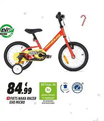 Intersport Fiets Naka Racer Evo Micro aanbieding