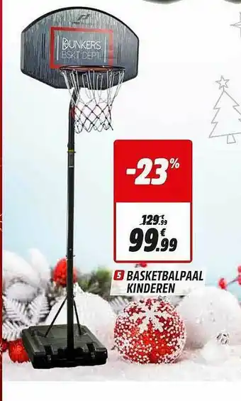 Intersport Basketbalpaal Kinderen aanbieding