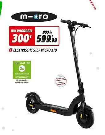Intersport Elektrische Step Micro X10 aanbieding