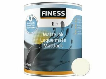 Multi bazar Finess Mat Lak Waterbasis Bi 750Ml Creme Wit aanbieding