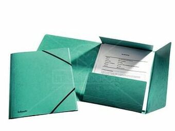Multi bazar Map 3 Kleppen+Elastiek A4 Groen aanbieding