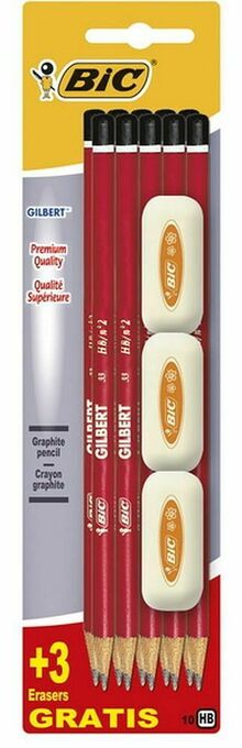 Multi bazar Gilbert Hb 10St + 3 Eraser Free aanbieding