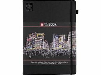 Multi bazar Sakura Schetsboek Zwart Papier 21X30 140G aanbieding