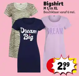 Kruidvat Bigshirt aanbieding