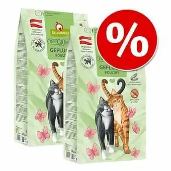 Zooplus 2x1,8kg GranataPet Adult Gevogelte Kattenvoer aanbieding