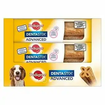 Zooplus 9x80g Dentastix Advanced voor middelgrote honden Pedigree Hondensnacks aanbieding