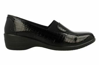 Berca Shoes Mode-Mania Mocassin Dames Comfort - Zwart aanbieding