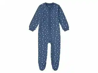 Lidl LUPILU® Biokatoenen pyjama voor baby’s (56, marine) aanbieding