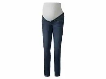 Lidl ESMARA® Super skinny zwangerschapsjeans van een katoenmix (36, donkerblauw) aanbieding