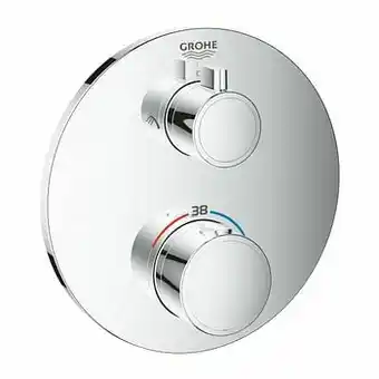 X2O Grohe Grohtherm Round inbouw douchekraan thermostaat chroom aanbieding