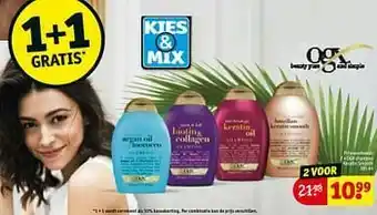 Kruidvat Ogx shampoo keratin smooth aanbieding