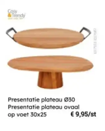 Multi bazar Presentatie plateau presentatie plateau ovaal op voet aanbieding
