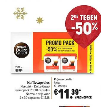 Delhaize Koffiecapsules Nescafé -dolce Gusto aanbieding