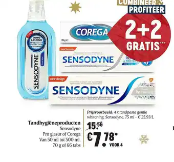 Delhaize Tandyhygiёneproducten Sensodyne aanbieding