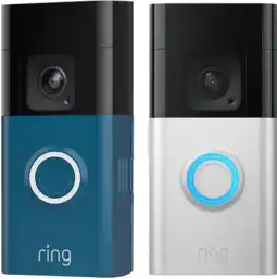 Coolblue Ring Battery Video Doorbell Plus + Façade Bleu aanbieding