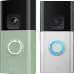 Coolblue Ring Battery Video Doorbell Plus + Façade Vert aanbieding