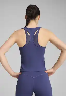 Decathlon CLOUDSPUN Mesh 2-in-1-tanktop voor dames PUMA Blue Crystal aanbieding