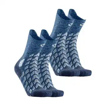 Decathlon Trekkingsokken voor dames voor de zomer. Set x 2 paar - Trekking Cool Crew Lady aanbieding