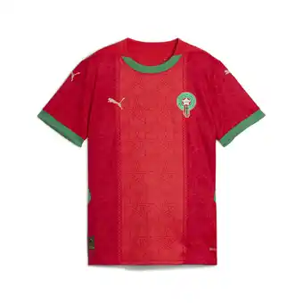 Decathlon Marokko 2025 thuisshirt voor jongeren PUMA Red Archive Green aanbieding