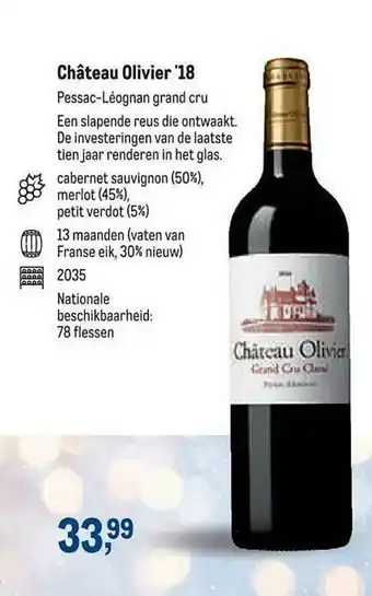 Makro Château Olivier '18 aanbieding