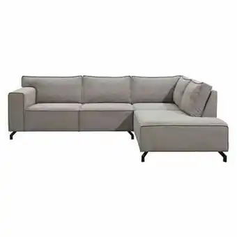 Leen Bakker Hoeksalon Jack - hoek rechts - lichtgrijs - Leen Bakker aanbieding