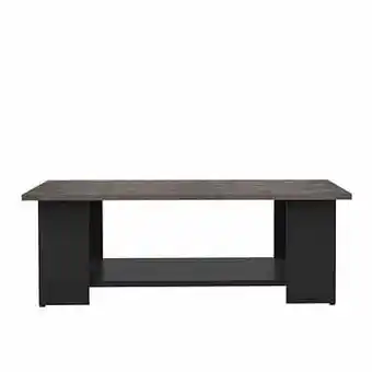 Leen Bakker Symbiosis salontafel Kvam - eiken-/betonkleur - 31x89x67 cm - Leen Bakker aanbieding