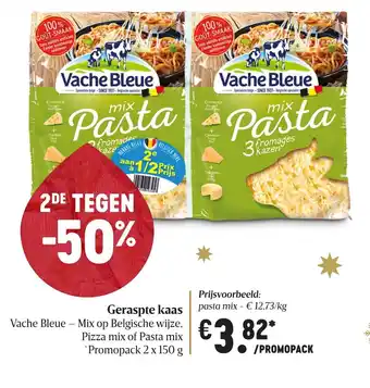 Delhaize Geraspte kaas 2 x 150g aanbieding