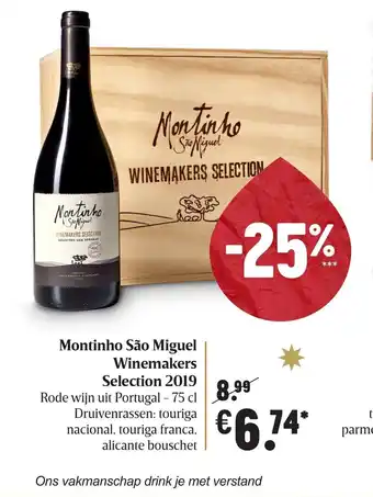 Delhaize Montinho Sao Miguel Winemakers Selection 2019 75cl aanbieding